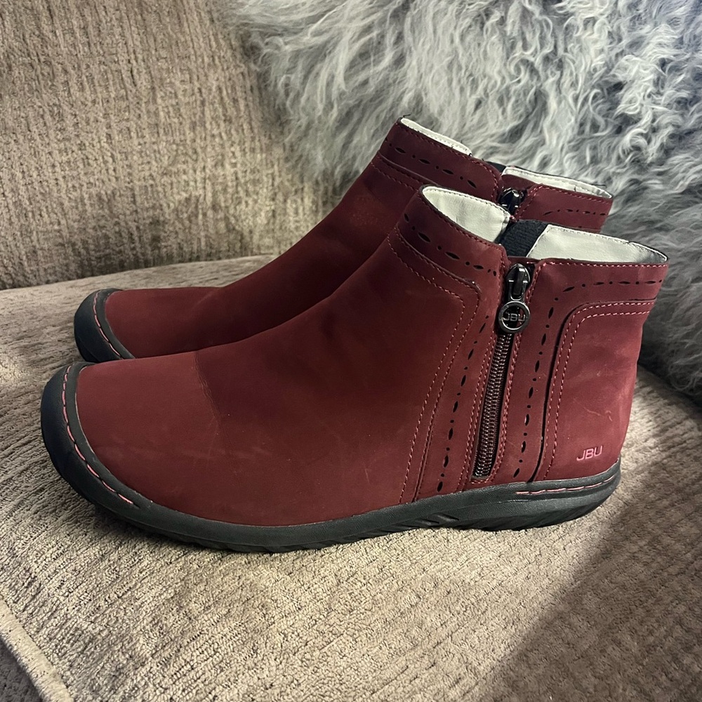 JBU ankle boots - burgundy - size 11